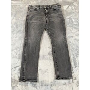 American Eagle Outfitters Women's Gray Washed Stretch Denim Jeans Size 38x30